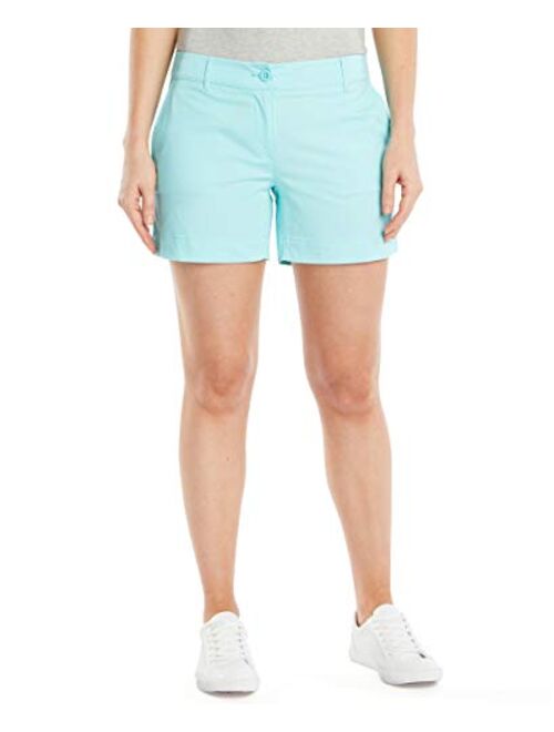 Nautica Women's Comfort Tailored Stretch Cotton Solid and Novelty Short