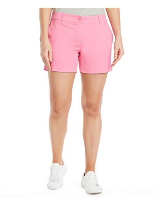 Nautica Women's Comfort Tailored Stretch Cotton Solid and Novelty Short