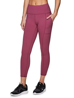 Active Women's Power Hold High Waist Soft Athletic Yoga Legging with Pockets