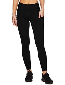 Active Women's High Waist Full Length Fleece Lined Legging with Side Pockets