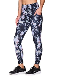 Active Womens Ultra Hold 7/8 Ankle Full Length Printed Running Yoga Legging