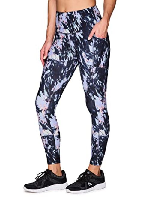 RBX Active Women’s Ultra Hold 7/8 Ankle Full Length Printed Running Yoga Legging