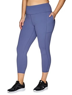 Active Women's Plus Size Stretch Ankle/Full Length Workout Running Gym Yoga Leggings