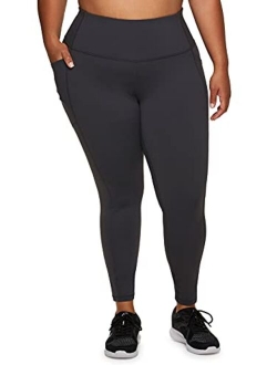 Active Women's Plus Size Stretch Ankle/Full Length Workout Running Gym Yoga Leggings