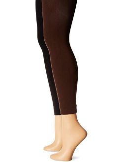 S Women's Fleece Lined 2-Pair Pack Leggings