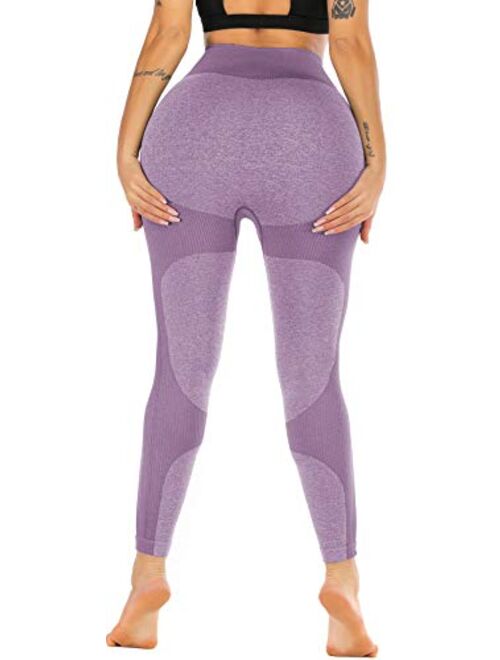 RUNNING GIRL Seamless Butt Lift Leggings for Women,Ultra Soft High Waist Yoga Leggings for Women Workout