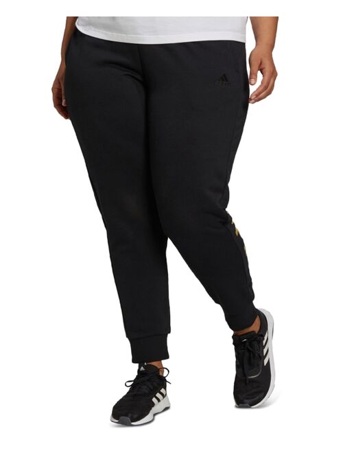 adidas Plus Size Logo Graphic Jogger Pants