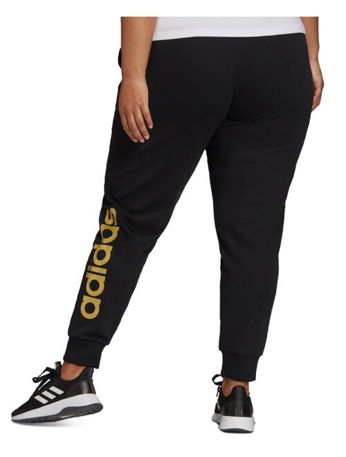 adidas Plus Size Logo Graphic Jogger Pants