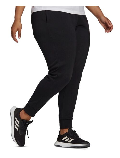 adidas Plus Size Logo Graphic Jogger Pants