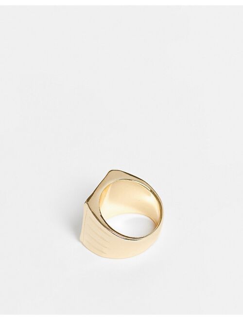 WFTW praying hands signet ring in gold