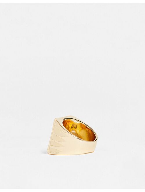 WFTW praying hands signet ring in gold