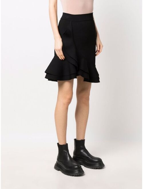 Alexander McQueen ruffled asymmetric skirt