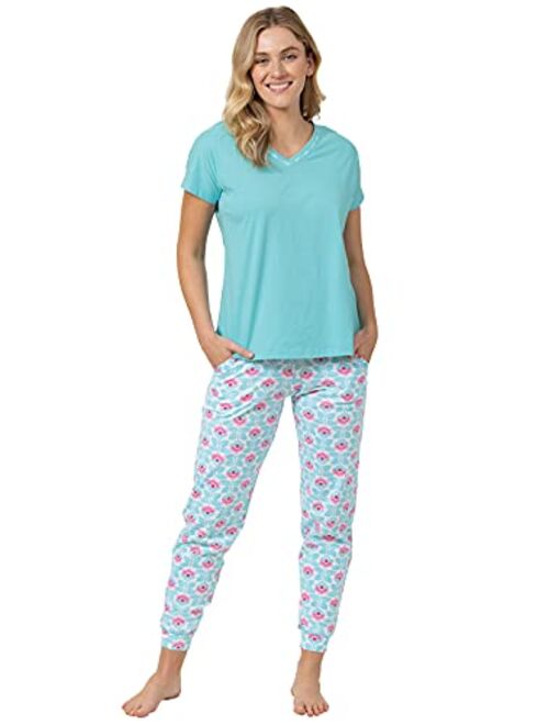 PajamaGram Womens Pajama Sets - 100% Cotton Pajamas for Women Set