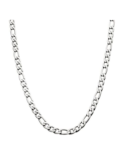 Stainless Steel 6 mm Figaro Chain Necklace