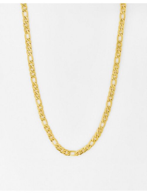 Icon Brand stainless steel figaro necklace in gold tone