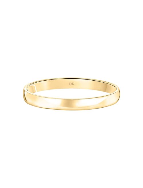 Love Always 10k Gold 3 mm Men's Wedding Band