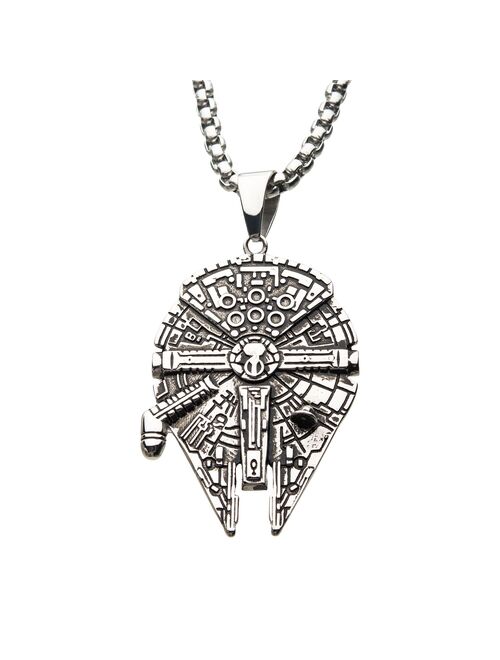 Star Wars Stainless Steel Millenium Falcon Pendant