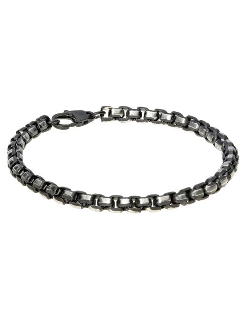 Men's LYNX Stainless Steel Ion-Plated Chain Bracelet