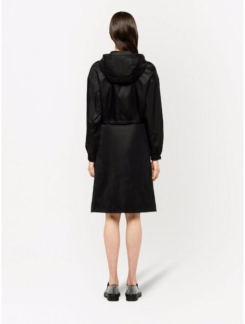 Prada Re-Nylon A-line midi skirt