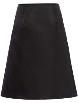 Re-Nylon gabardine skirt