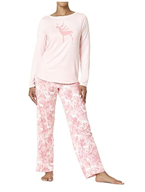 HUE Missing Hugs Brushed Loose Knit Pajama Set