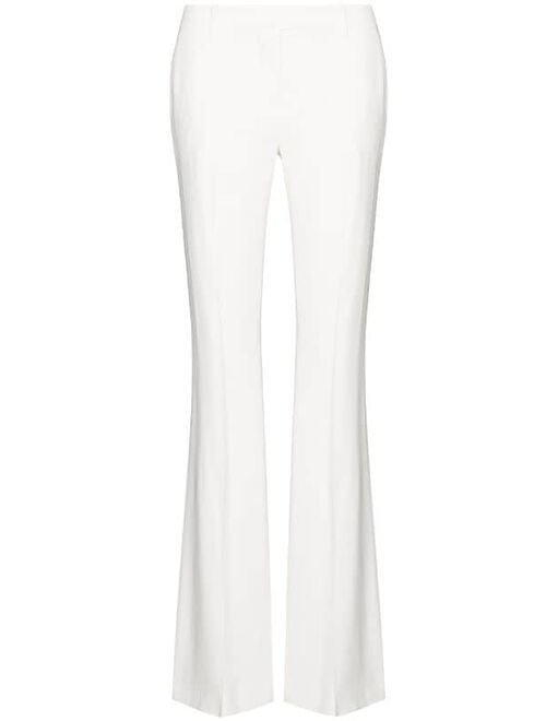 Alexander McQueen mid-rise flared trousers