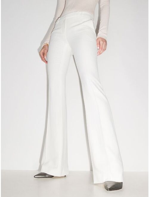 Alexander McQueen mid-rise flared trousers