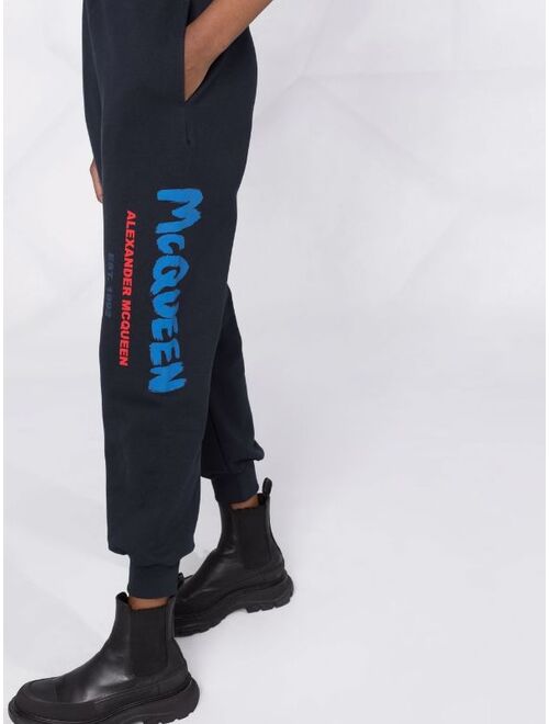 Alexander McQueen cropped track trousers