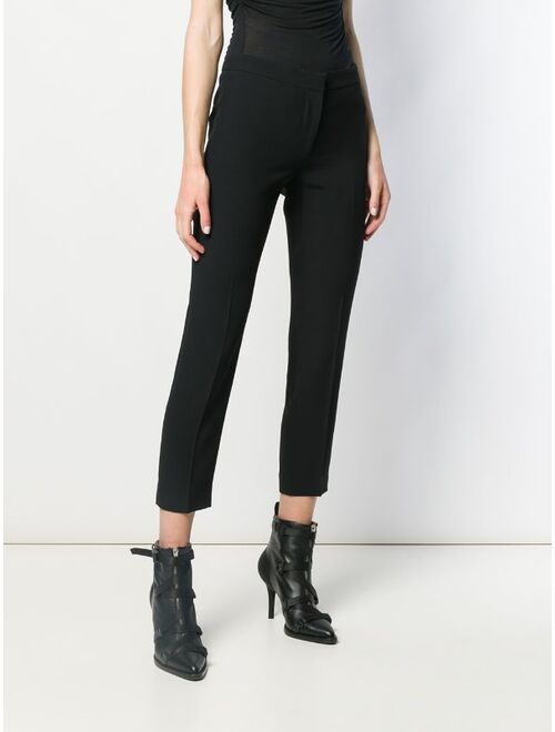 Alexander McQueen cropped leg cigarette trousers