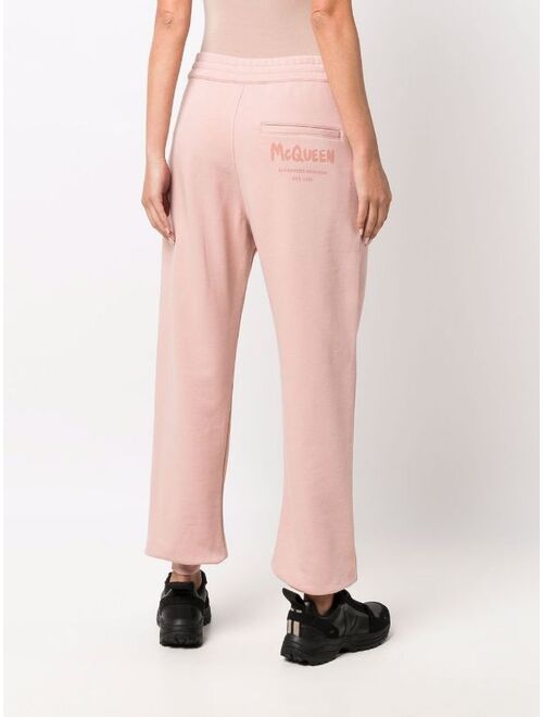 Alexander McQueen logo-print track pants