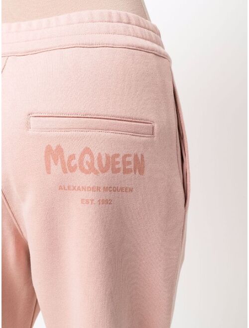 Alexander McQueen logo-print track pants