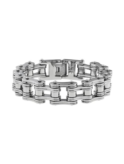 Stainless Steel Motorcycle Chain Bracelet - Men