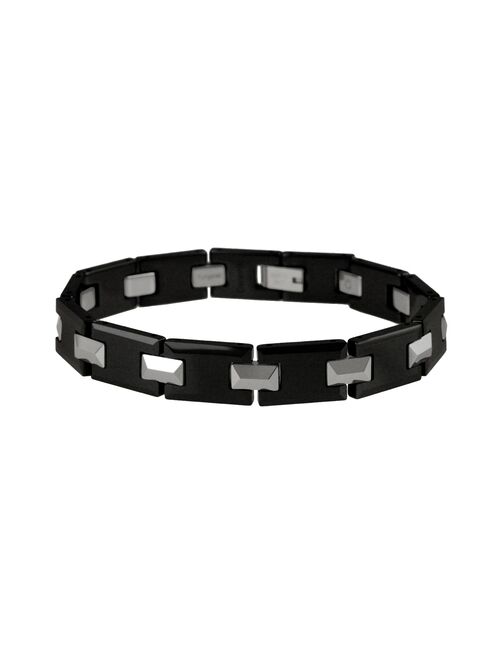 Tungsten & Black Ceramic Bracelet - Men