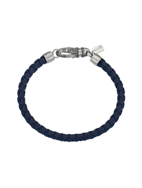 He Rocks Men's Stainless Steel Leather Bracelet