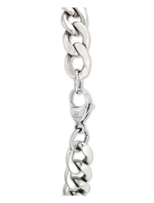 LEGACY for MEN by Simone I. Smith Curb Chain Bracelet in Stainless Steel