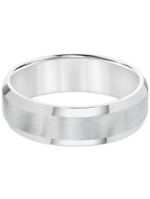 Triton Men's Stainless Steel Ring, Smooth Comfort Fit Wedding Band