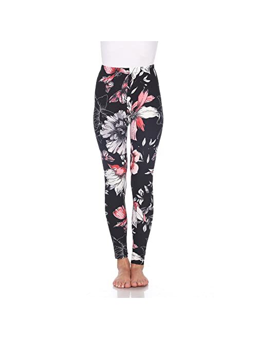 White Mark Plus Size Printed Leggings