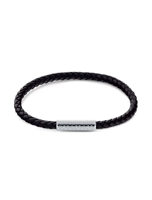 Calvin Klein Men's Wrapped Braided Leather Bracelet