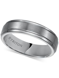 Triton Men's Tungsten Carbide Ring, 6mm Comfort Fit Wedding Band