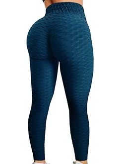 Women V Cross Waist Butt Lifting Leggings with Pockets Booty High Waisted Yoga Pants TIK Tok Leggings