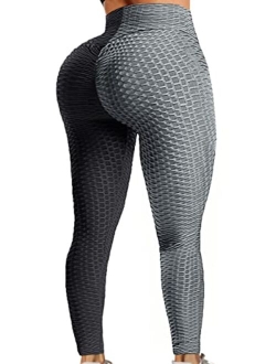 Women V Cross Waist Butt Lifting Leggings with Pockets Booty High Waisted Yoga Pants TIK Tok Leggings