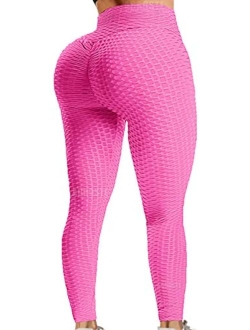 Women V Cross Waist Butt Lifting Leggings with Pockets Booty High Waisted Yoga Pants TIK Tok Leggings