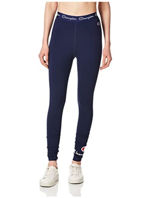 Champion Women's Authentic Tight, Left Leg Double Logo