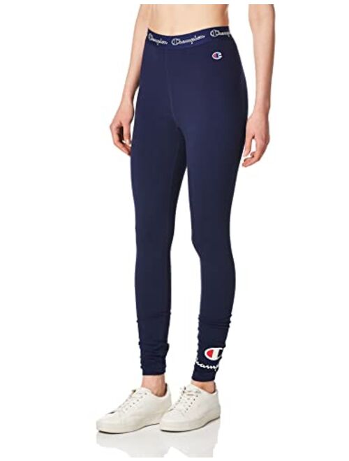 Champion Women's Authentic Tight, Left Leg Double Logo