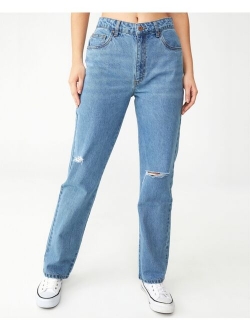 Women's Long Straight Jeans