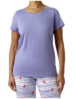 Women's Short Sleeve Scoop Neck Sleep Tee