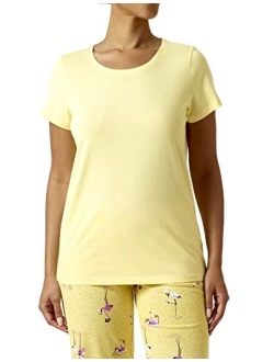 Women's Short Sleeve Scoop Neck Sleep Tee