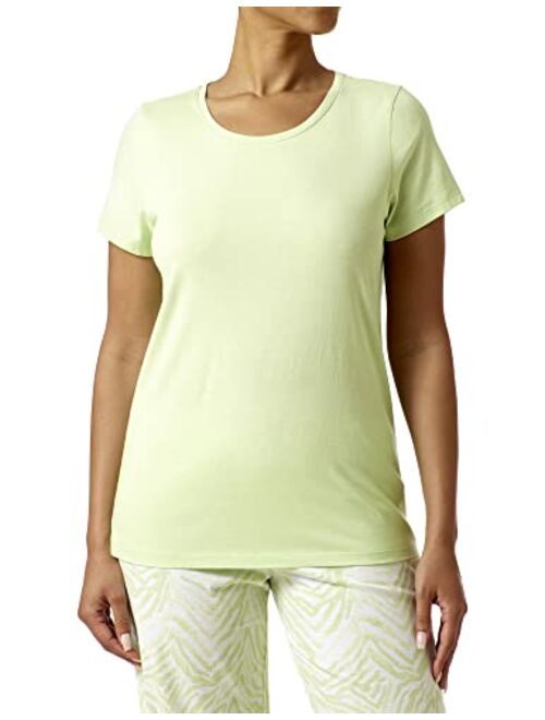 HUE Women's Short Sleeve Scoop Neck Sleep Tee