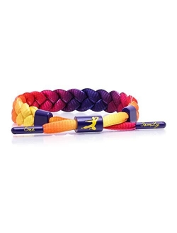 Rastaclat Men's Braided Bracelet, 100% Polyester - Medium/Large