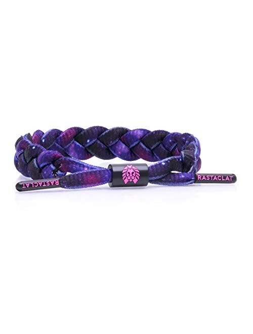 Rastaclat Men's Braided Bracelet, 100% Polyester - Medium/Large